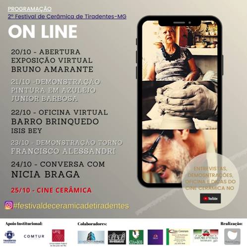 Festival de Cerâmica de Tiradentes ocorrerá de forma online - image001