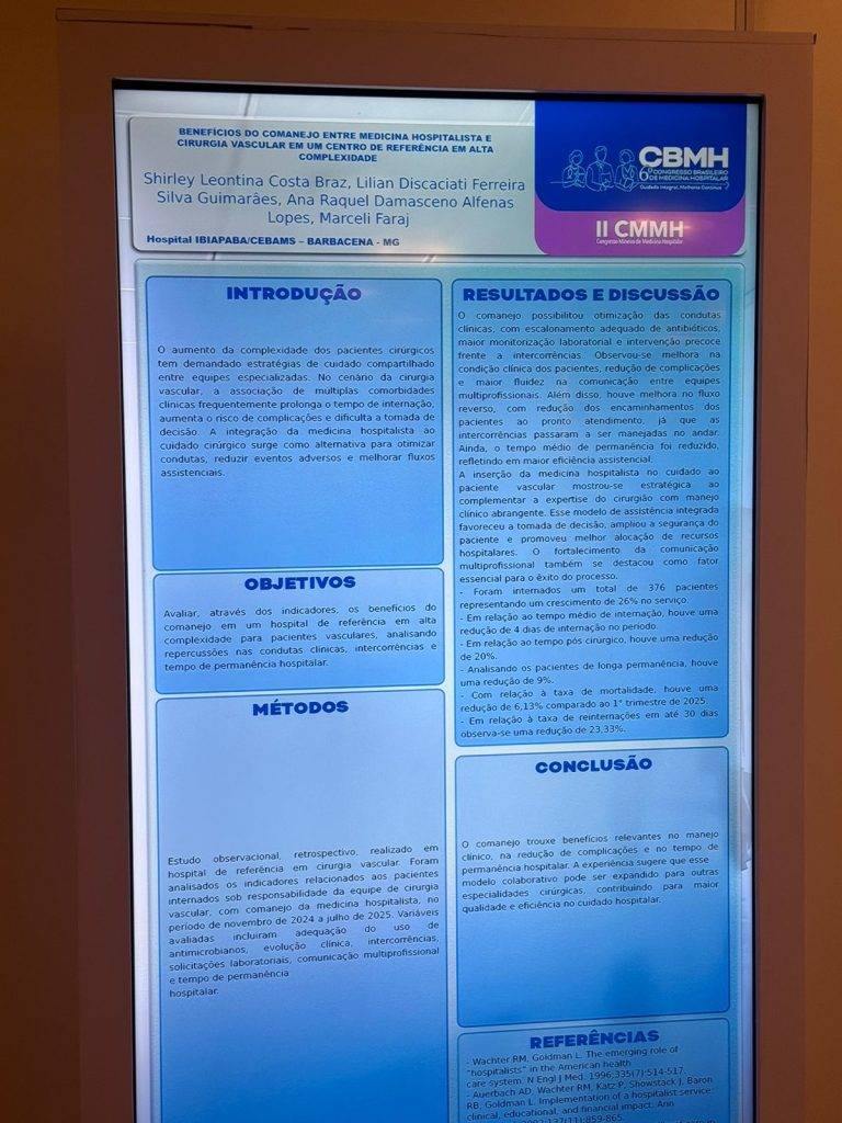 Hospital Ibiapaba CEBAMS apresenta pesquisa em congresso nacional 1 Hospital Ibiapaba CEBAMS apresenta pesquisa em congresso nacional - 02