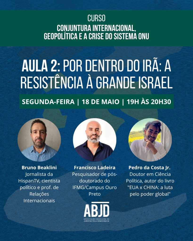 Professor barbacenense debate papel do Irã na geopolítica global em curso da Associação Brasileira de Juristas pela Democracia - WhatsApp Image 2026 04 30 at 10.39.31